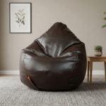 Faux Leather XxxL Pear Shape Single Bean Bag - Brown